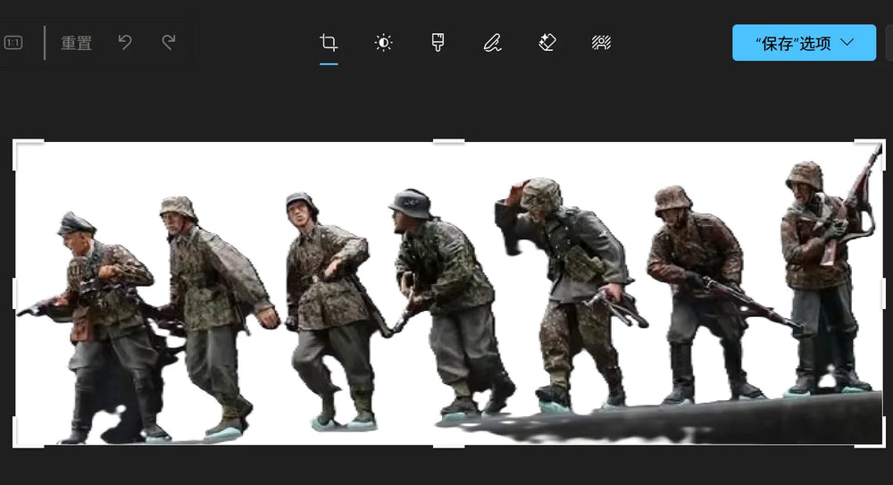 1/35 WWII Multi-Pose Soldiers, 7 Figures, Resin Model Figure Kit, Unassembled and Unpainted