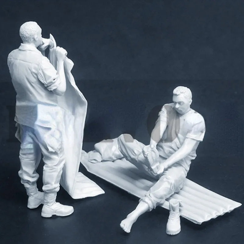 1/35 Vietnam War US Infantry Combat Squad, 2 Figures, Resin Model Figure Kit, Unassembled and Unpainted