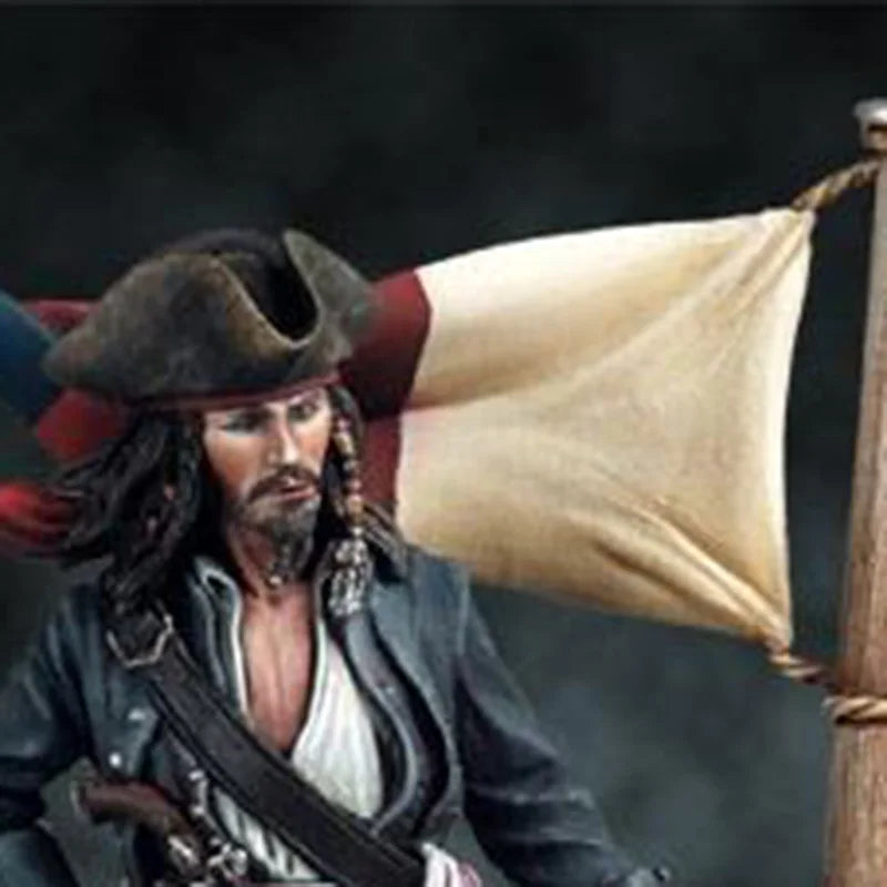 1/32 Pirate Swashbuckler, Resin Model Figure Kit, Historical Theme, Unassembled and Unpainted