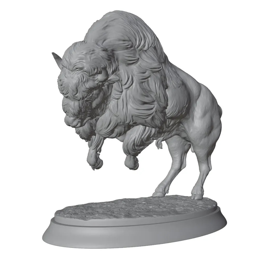 North American Bison, Resin Model Creature Kit, Wildlife Theme, Unassembled and Unpainted