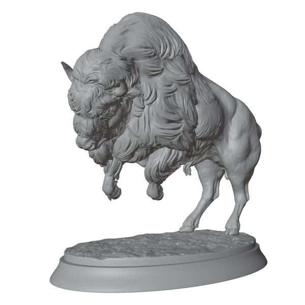 North American Bison, Resin Model Creature Kit, Wildlife Theme, Unassembled and Unpainted