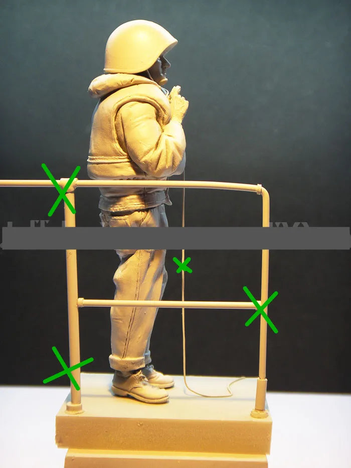 1/16 WWII British Infantry with Fixed Bayonet, Resin Model Figure Kit, Unassembled and Unpainted