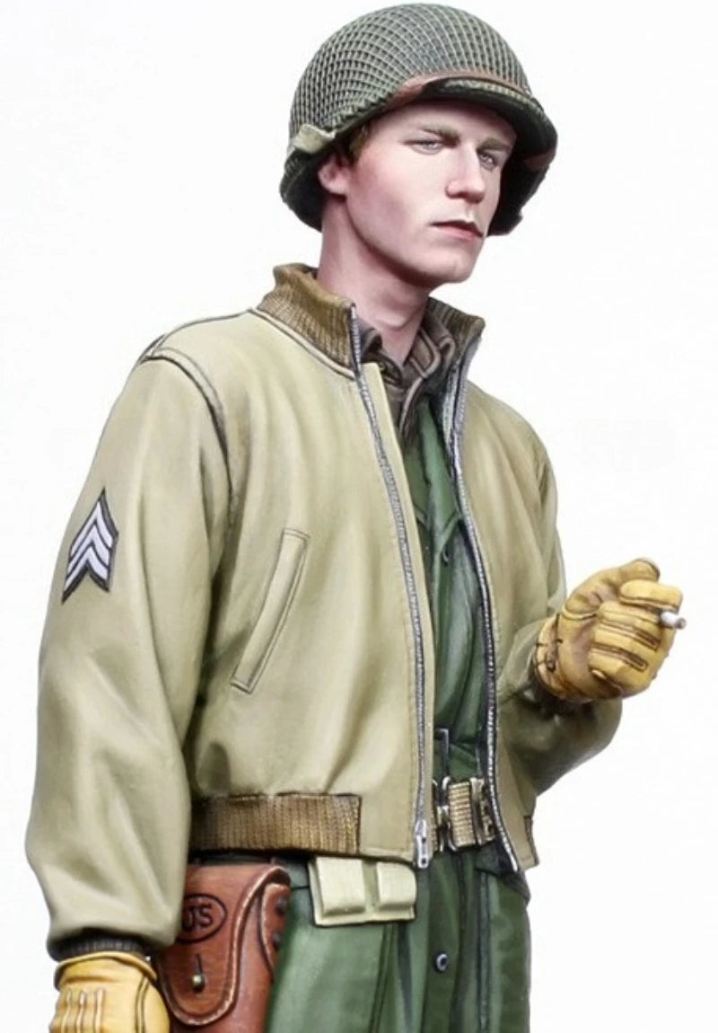1/16 WWII Allied US Army 2AD Pilot, Resin Model Figure Kit, Unassembled and Unpainted