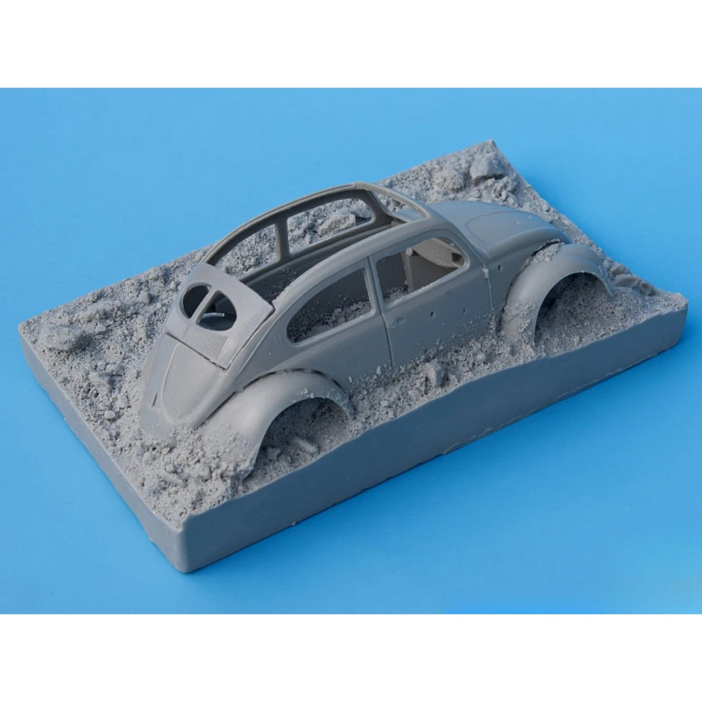 1/35 WWII German Destroyed Vehicle, Resin Model Vehicle Kit, Unassembled and Unpainted