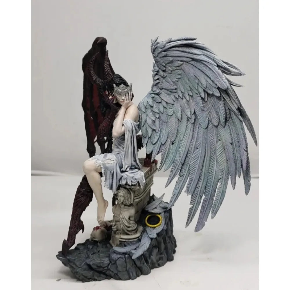 230mm Evil Angel Witch, Resin Model Figure Kit, Fantasy Theme, Unassembled and Unpainted