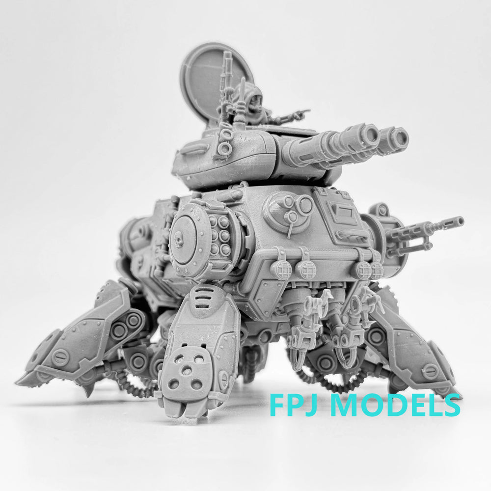 28mm Grimdark Scavenger Tank, Resin Model Vehicle Kit, Sci-Fi Theme, Unassembled and Unpainted
