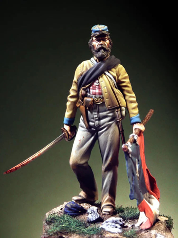1/32 WWII Japanese Officer, Resin Model Figure Kit, Unassembled and Unpainted