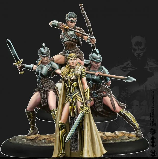 Warriors & Knights, 3 Figures, Resin Model Figure Kit, Fantasy Theme, Unassembled and Unpainted