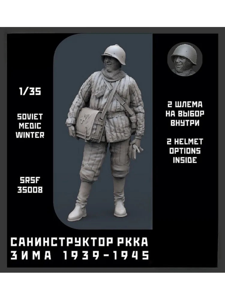 1/35 WWII Red Army Medical Instructor, Resin Model Figure Kit, Unassembled and Unpainted