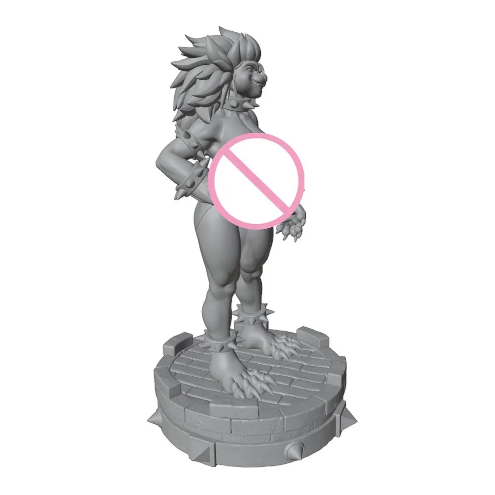 1/24 Fantasy Elf Warrior with Spiky Hair, Resin Model Figure Kit, Unassembled and Unpainted