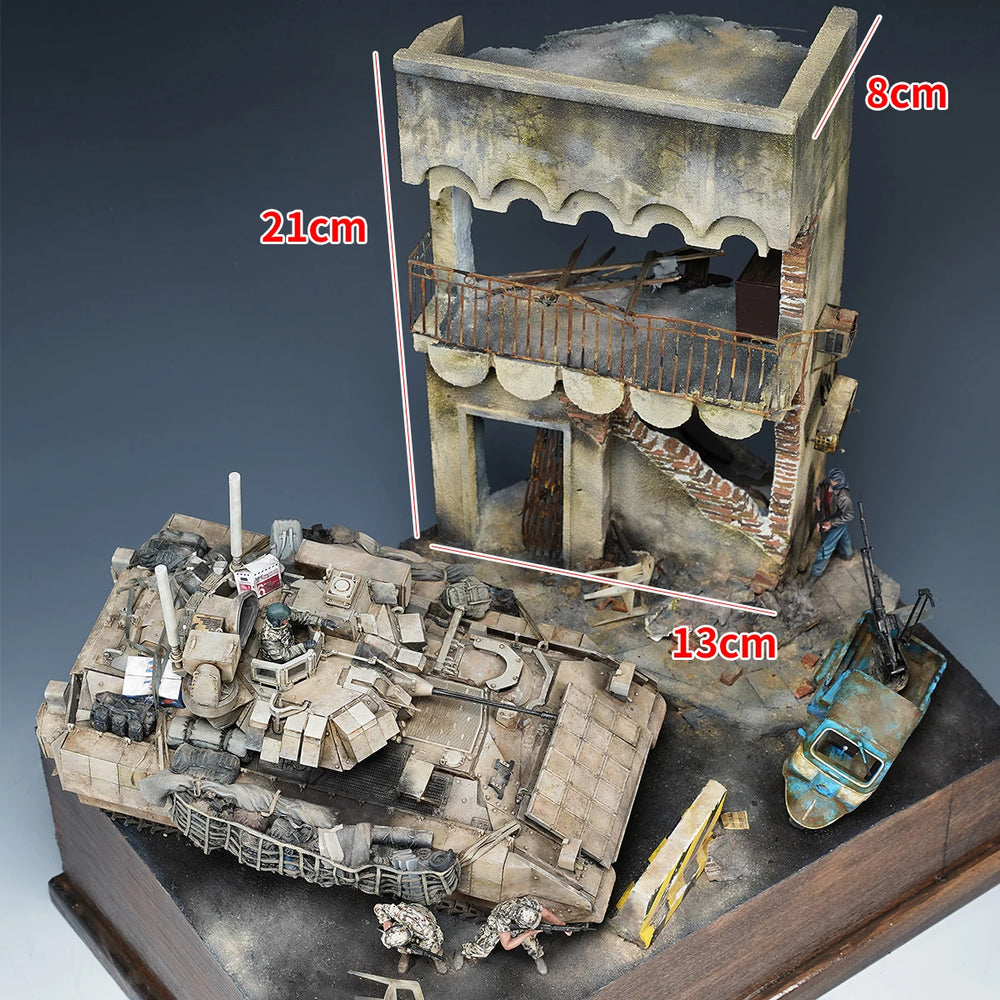 1/35 Modern Urban Warfare, Resin Model Diorama Kit, Unassembled and Unpainted