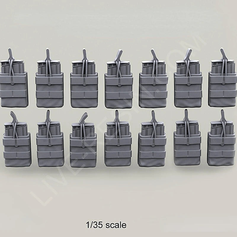 1/35 Ammunition & Weapon Accessories, Resin Model Accessory Kit, Military Theme, Unpainted