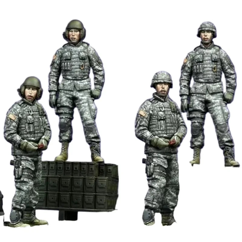 1/35 Modern US Tactical Soldiers, 2 Figures, Resin Model Figure Kit, Unassembled and Unpainted