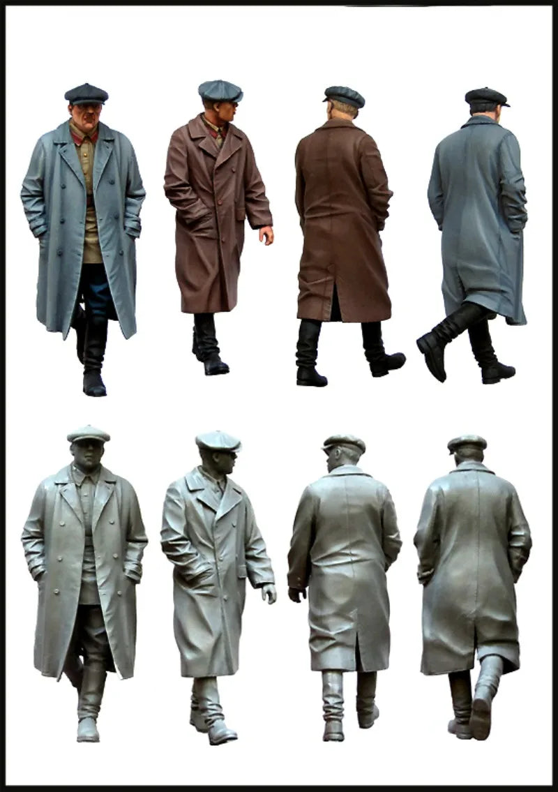 1/35 WWII Soviet Infantry, 8 Figures, Resin Model Figure Kit, Unassembled and Unpainted