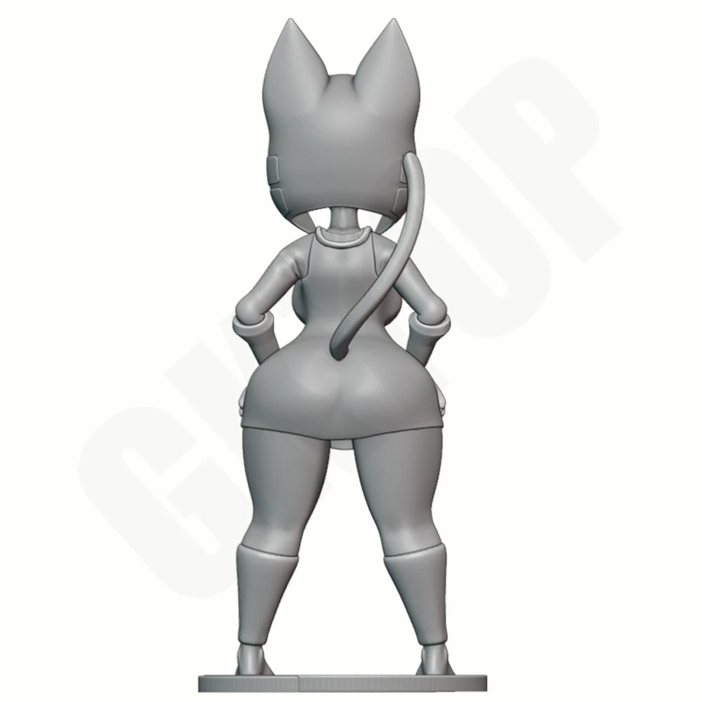 1/24 Cyber Fox Girl, Resin Model Figure Kit, Fantasy Theme, Unassembled and Unpainted