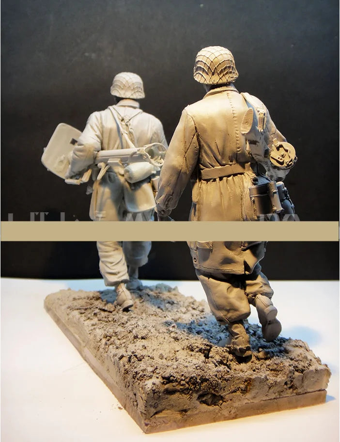 1/16 WWII British Soldiers, 6 Figures, Resin Model Figure Kit, Unassembled and Unpainted