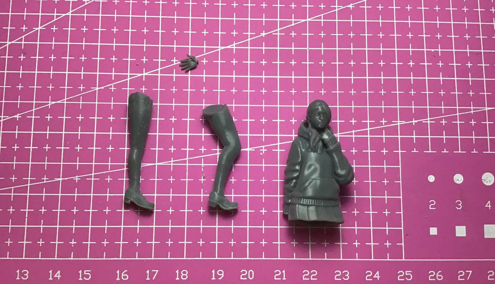 1/24 Kabedon Girl, Resin Model Figure Kit, Anime Theme, Unassembled and Unpainted