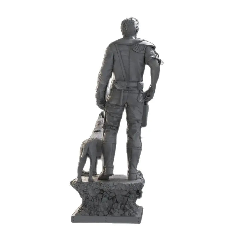 1/18 Mad Max and Dog, 2 Figures, Resin Model Figure Kit, Sci-Fi Theme, Unassembled and Unpainted