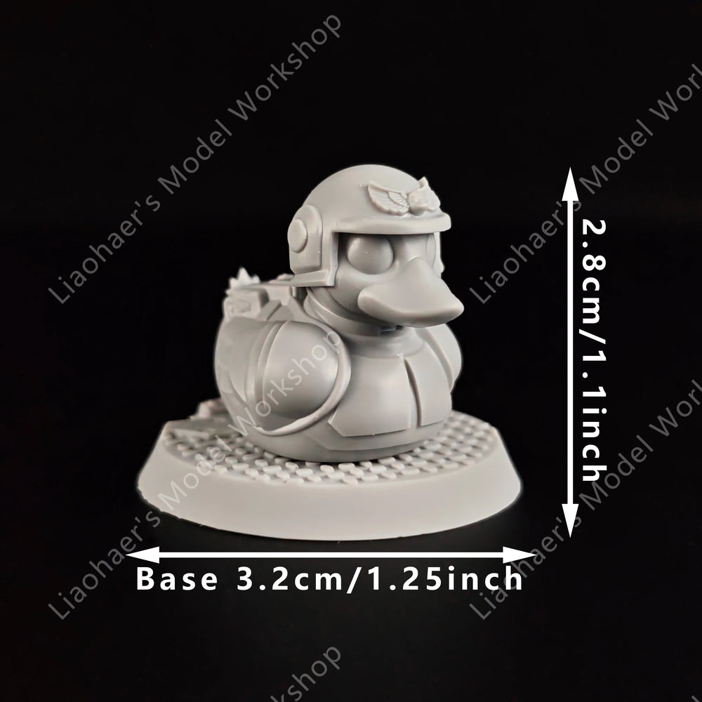 28mm Imperial Soldier Ducks, 6 Figures, Resin Model Figure Kit, Sci-Fi Theme, Unassembled and Unpainted