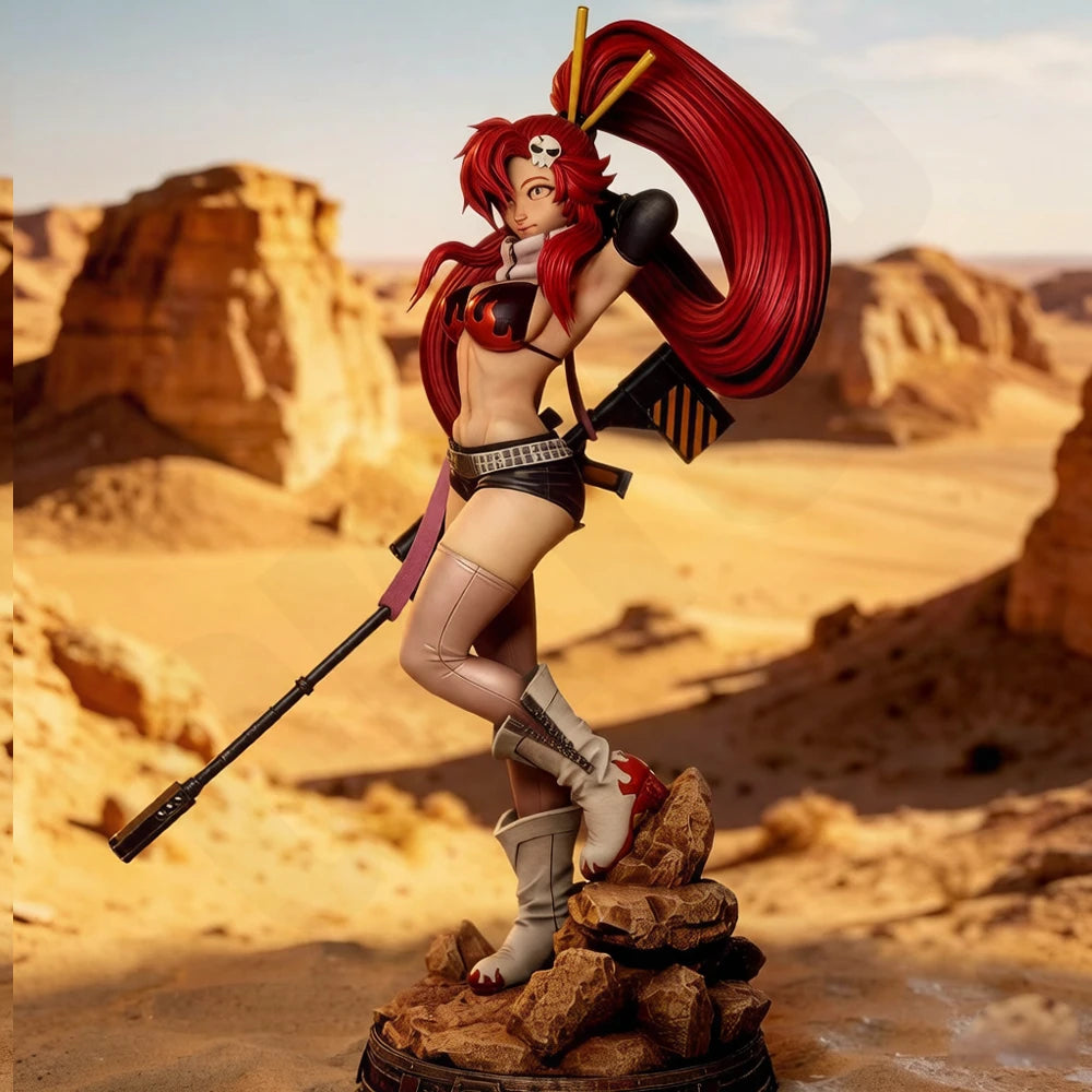 Female Warrior with Polearm, Resin Model Figure Kit, Fantasy Theme, Unassembled and Unpainted