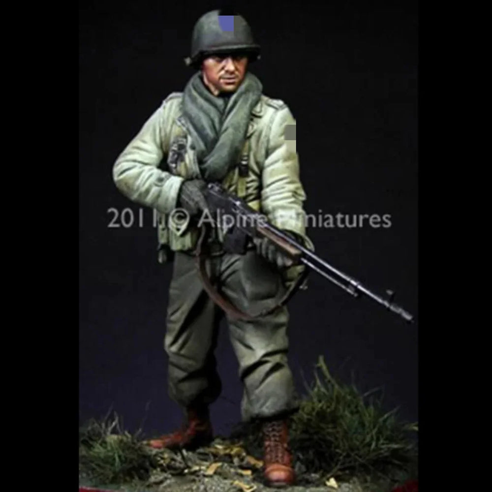 1/16 WWII US 29th Infantry Division Soldier, Resin Model Figure Kit, Unassembled and Unpainted