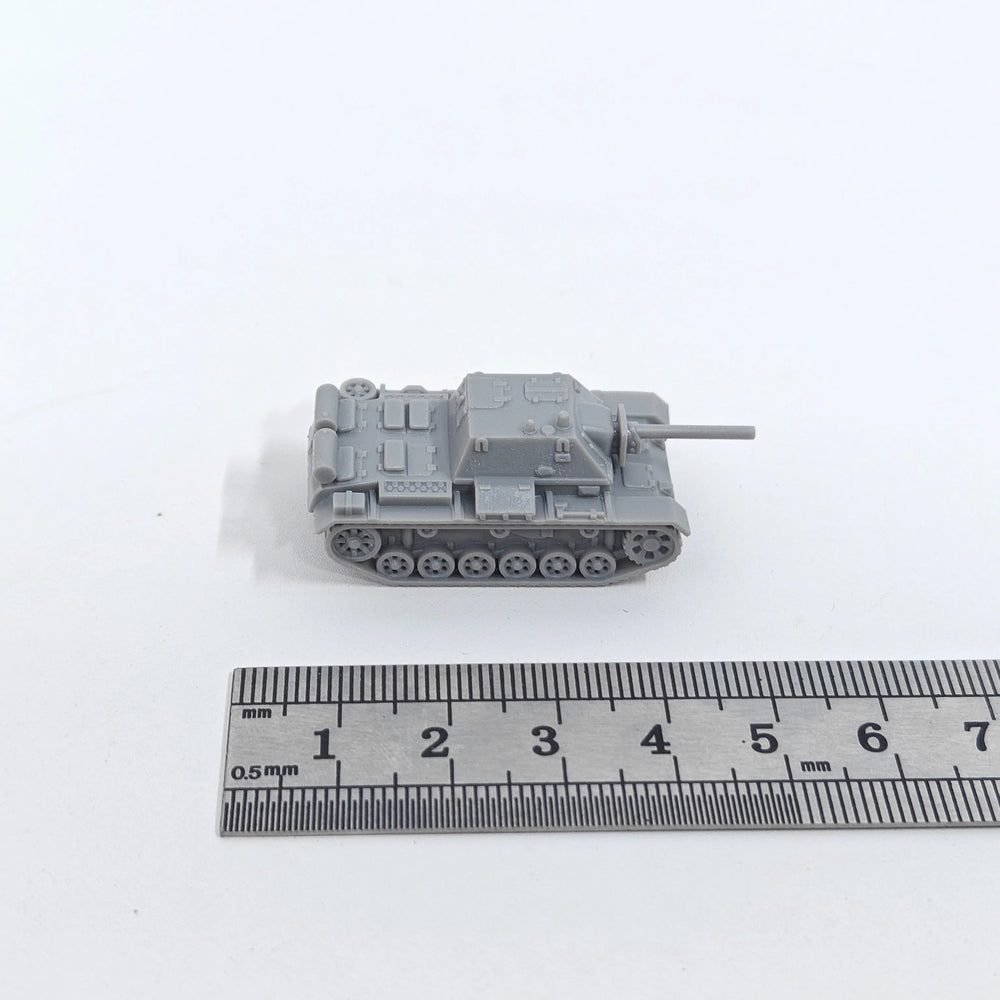1/144 WWII Soviet SU-76i Assault Gun, Resin Model Vehicle Kit, Unassembled and Unpainted