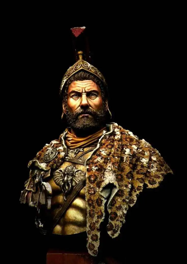 1/10 Ancient Hannibal Barca, Resin Model Bust Kit, Unassembled and Unpainted