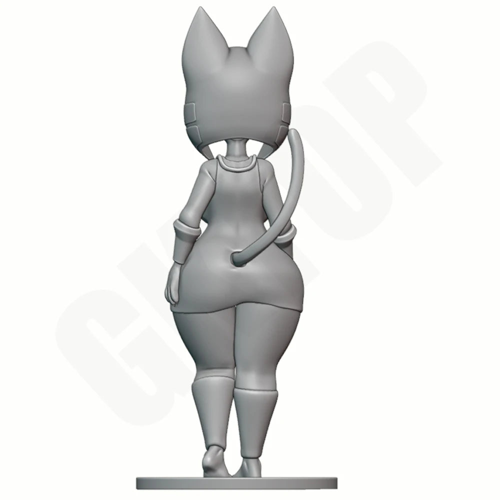 1/24 Cat-Ear Beauty, Resin Model Figure Kit, Anime Theme, Unassembled and Unpainted
