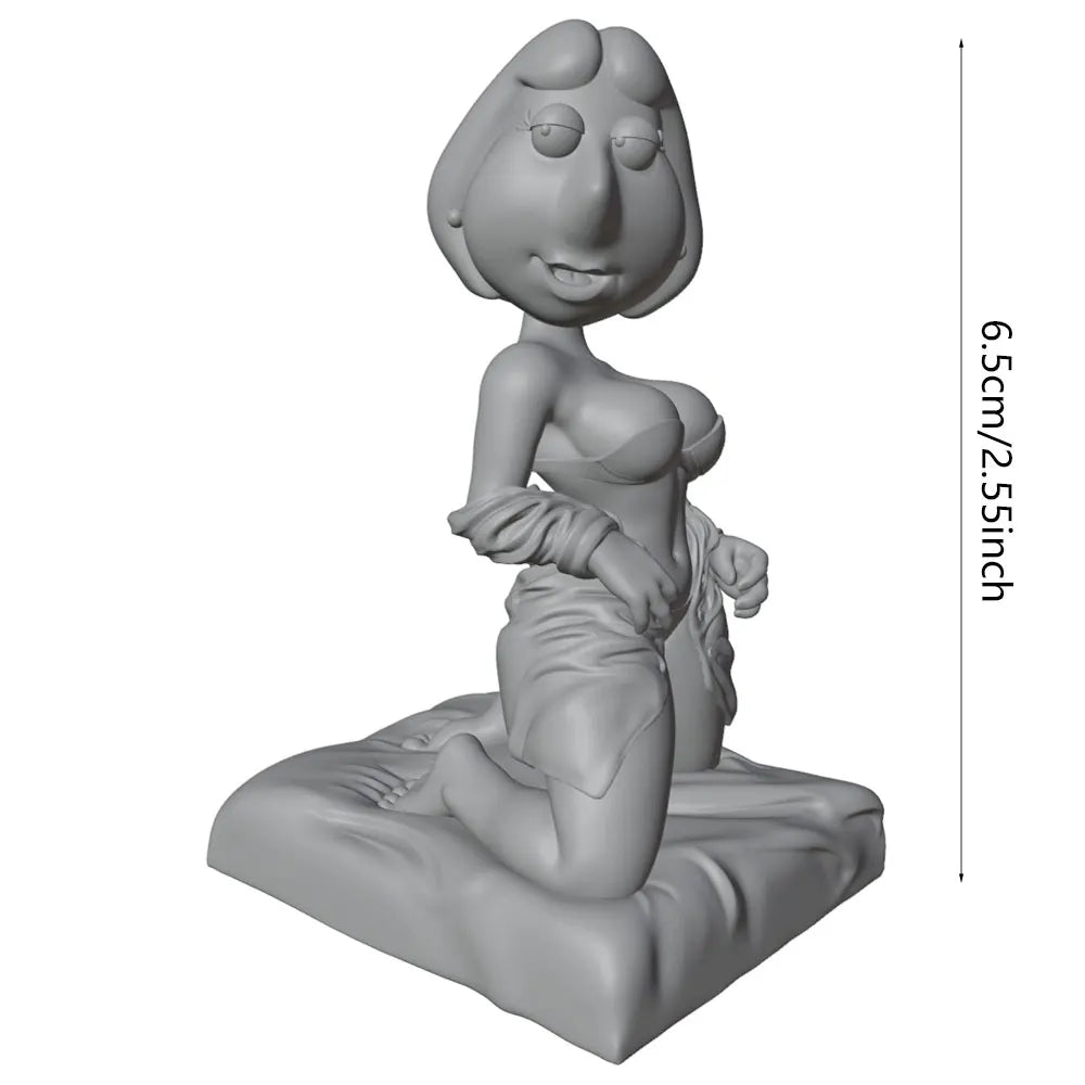 75mm Female Pinup, Resin Model Figure Kit, Unassembled and Unpainted