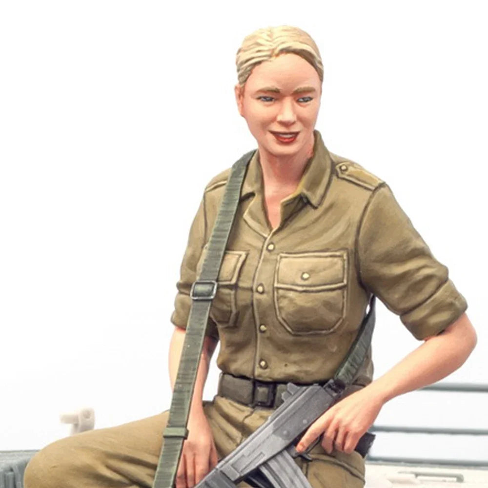 1/16 Modern IDF Female Soldier, Resin Model Figure Kit, Unassembled and Unpainted
