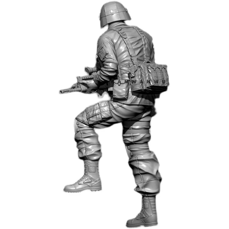 1/35 Modern Combat Rifleman with Assault Rifle, Resin Model Figure Kit, Unassembled and Unpainted