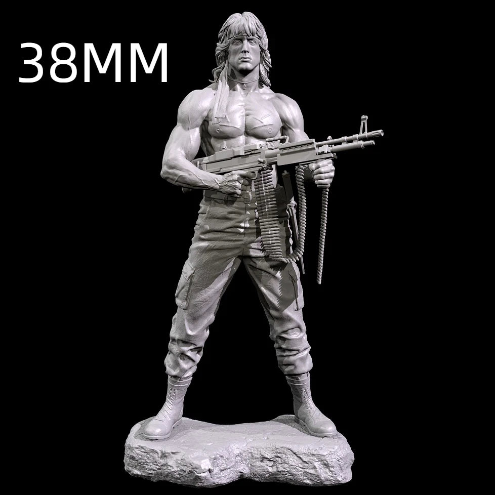 38mm Modern Tactical Operator, Resin Model Figure Kit, Unassembled and Unpainted