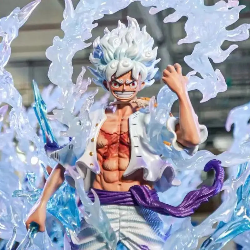 Character with Ice Effects, Resin Model Figure Kit, Anime Theme, Unassembled and Unpainted