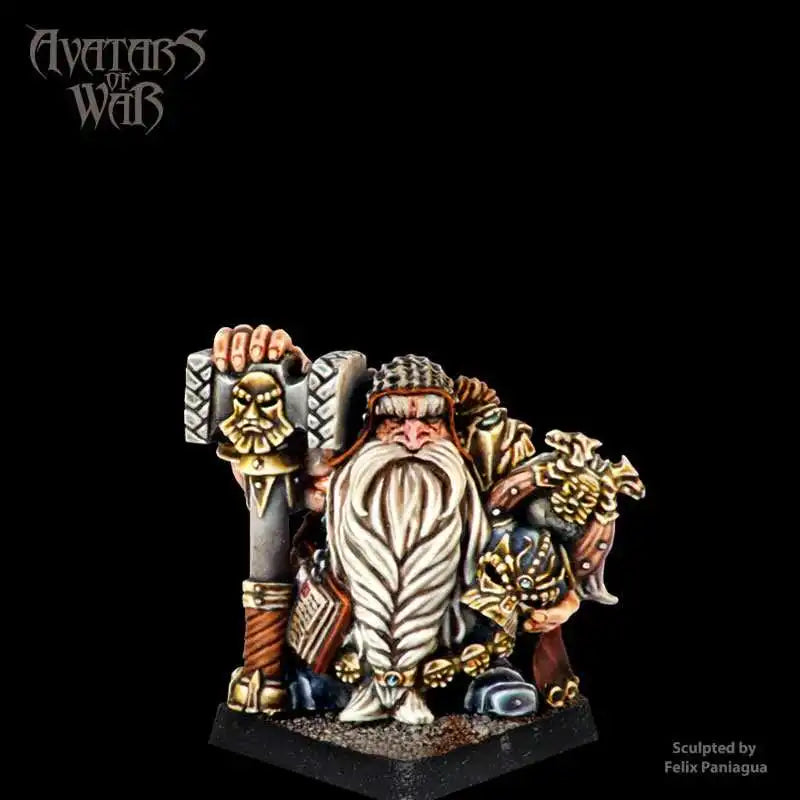 28mm Dwarf Noble Warrior, Resin Model Bust Kit, Fantasy Theme, Unassembled and Unpainted
