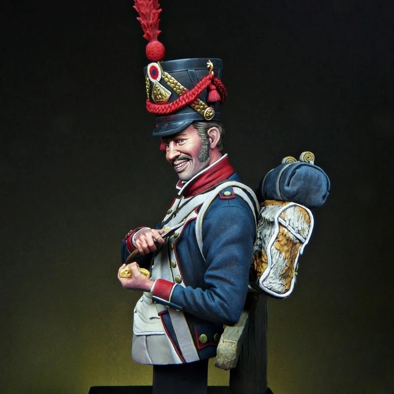 1/12 Napoleonic Military Officer, Resin Model Bust Kit, Unassembled and Unpainted