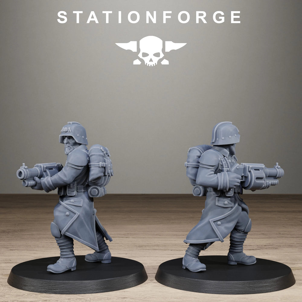 28mm WWI Trench Raiders, 17 Figures, Resin Model Figure Kit, Unassembled and Unpainted