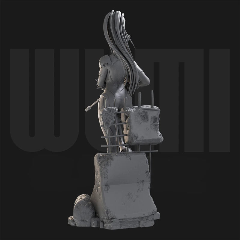 1/18 Female Warrior, 3 Figures, Resin Model Figure Kit, Sci-Fi Theme, Unassembled and Unpainted