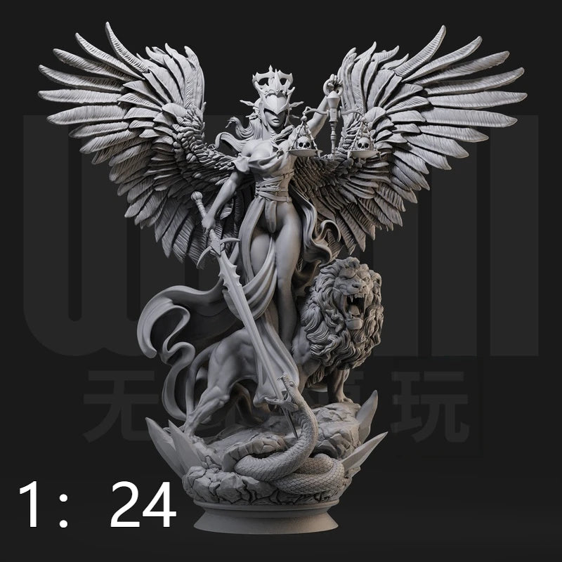 1/24 Goddess of Justice, Resin Model Figure Kit, Mythology Theme, Unassembled and Unpainted