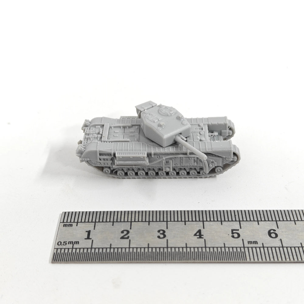 1/144 WWII British Churchill III Tank, Resin Model Vehicle Kit, Unassembled and Unpainted