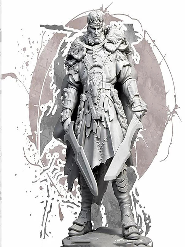 1/24 Ancient Ornate Spiked Knight Commander, Resin Model Figure Kit, Unassembled and Unpainted