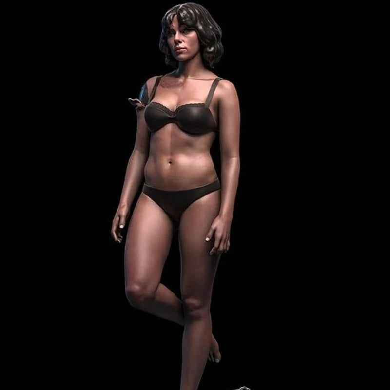 1/24 Short Hair Beauty, Resin Model Figure Kit, Unassembled and Unpainted