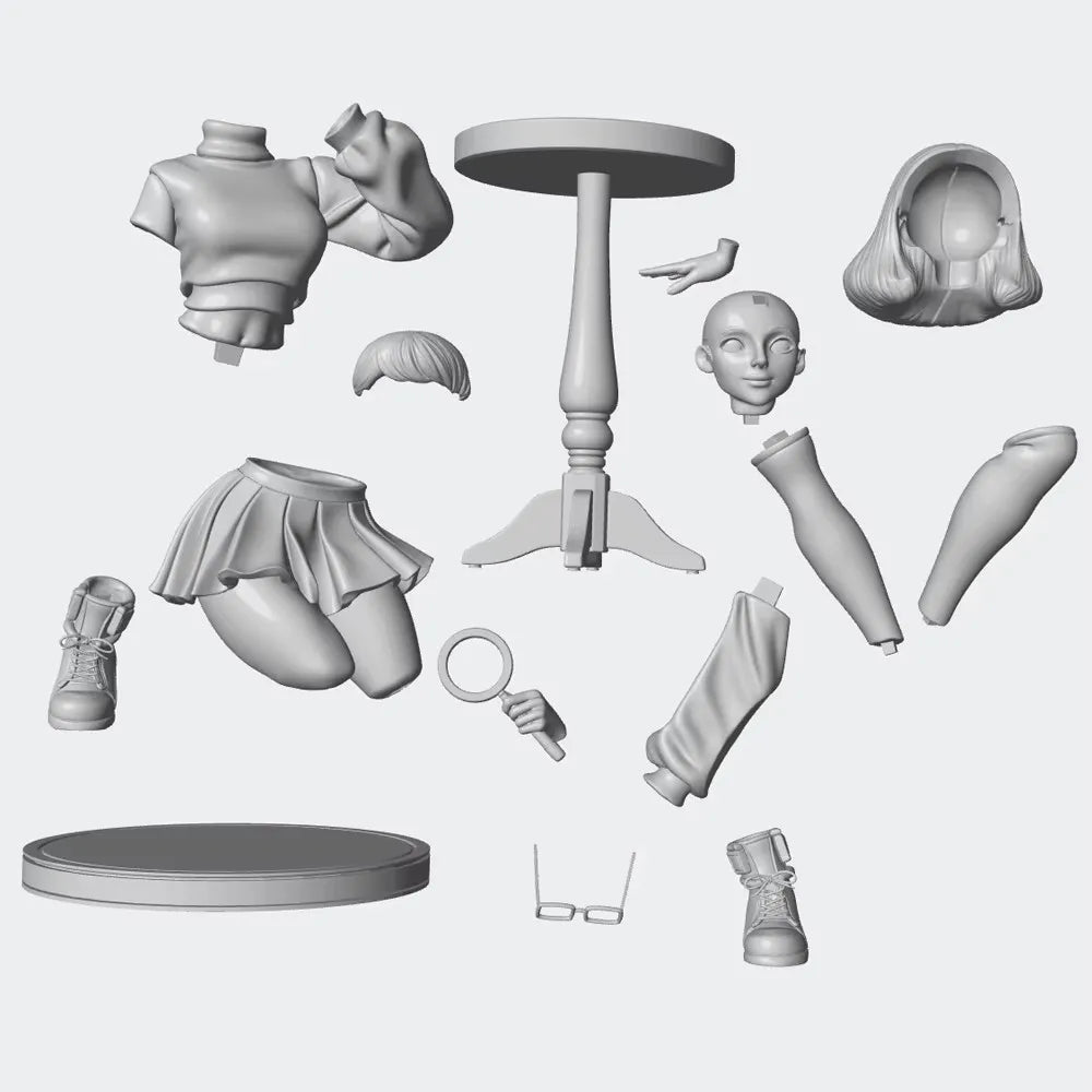 1/24 Pilot Character, Resin Model Figure Kit, Anime Theme, Unassembled and Unpainted