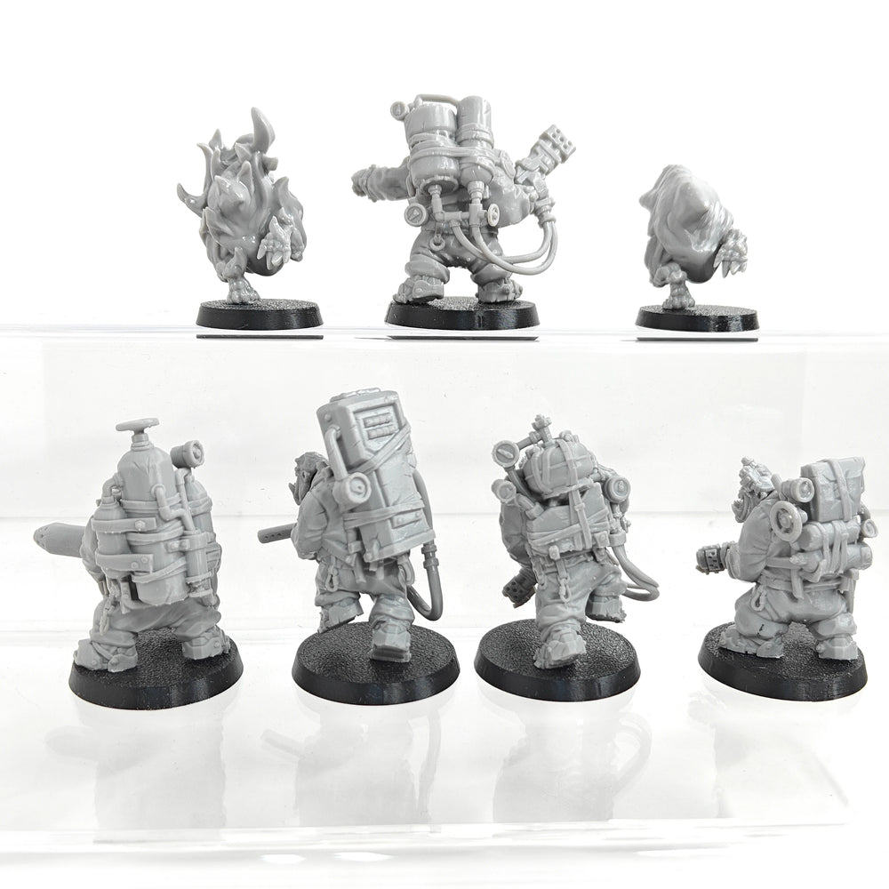 32mm Orc Warriors, 15 Figures, Resin Model Figure Kit, Fantasy Theme, Unassembled and Unpainted