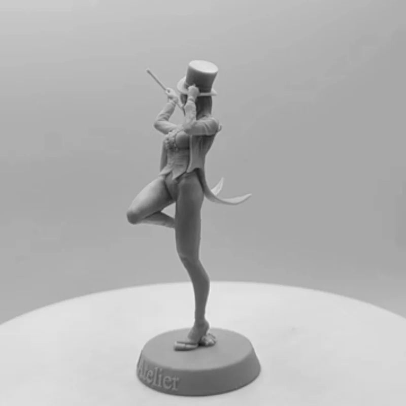 1/24 Pin-up Magic Girl Steampunk, Resin Model Figure Kit, Unassembled and Unpainted