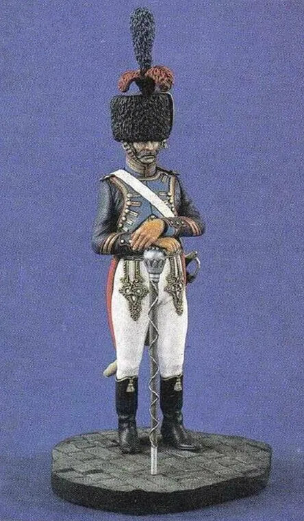 1/16 Napoleonic Officer in White, Resin Model Figure Kit, Unassembled and Unpainted