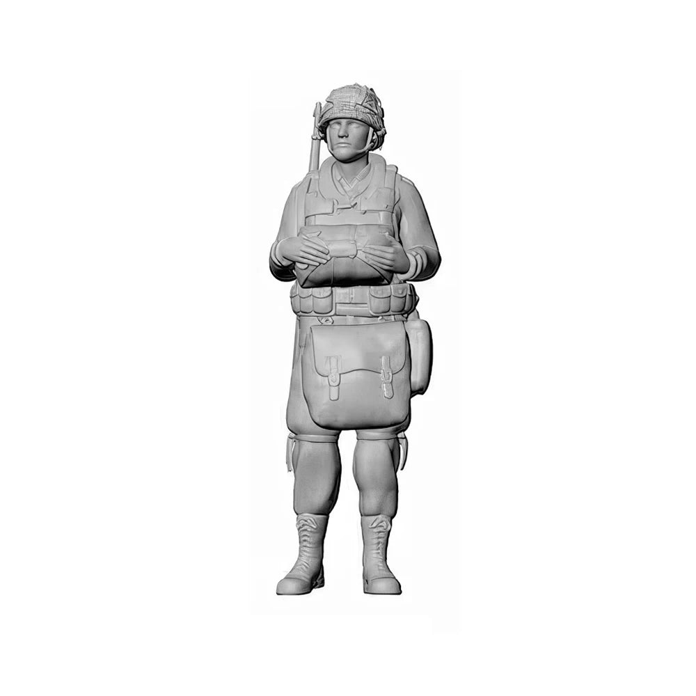 1/32 WWII US Airborne Soldier, Resin Model Figure Kit, Unassembled and Unpainted