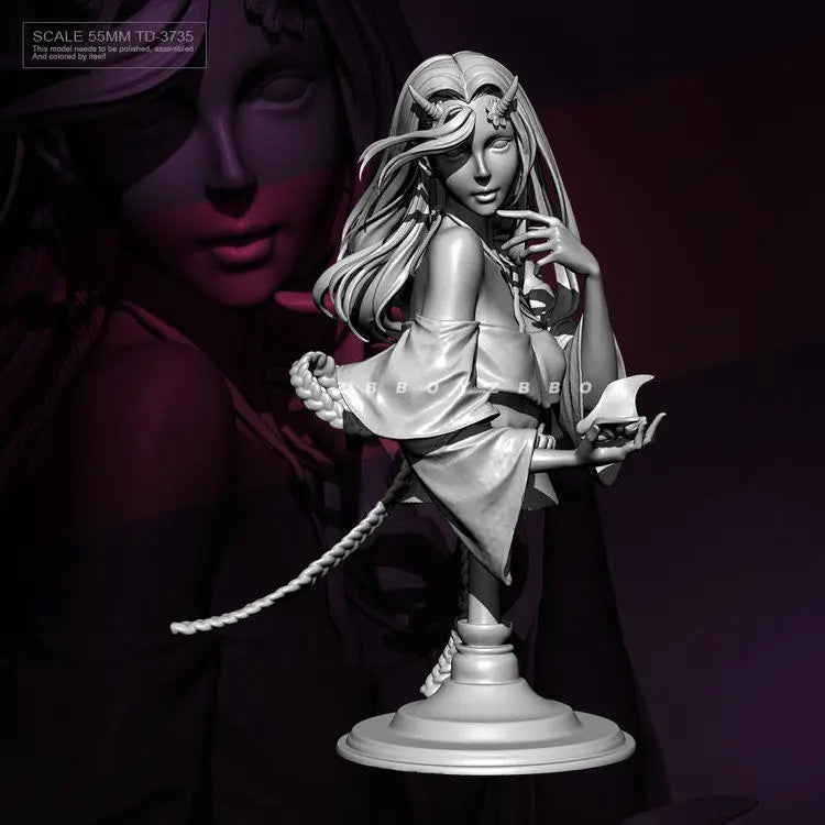 55mm Ghost Princess, Resin Model Bust Kit, Fantasy Theme, Unassembled and Unpainted