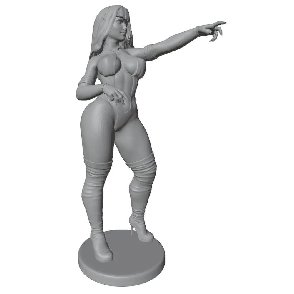 1/24 Sexy Female in Action, Resin Model Figure Kit, Unassembled and Unpainted