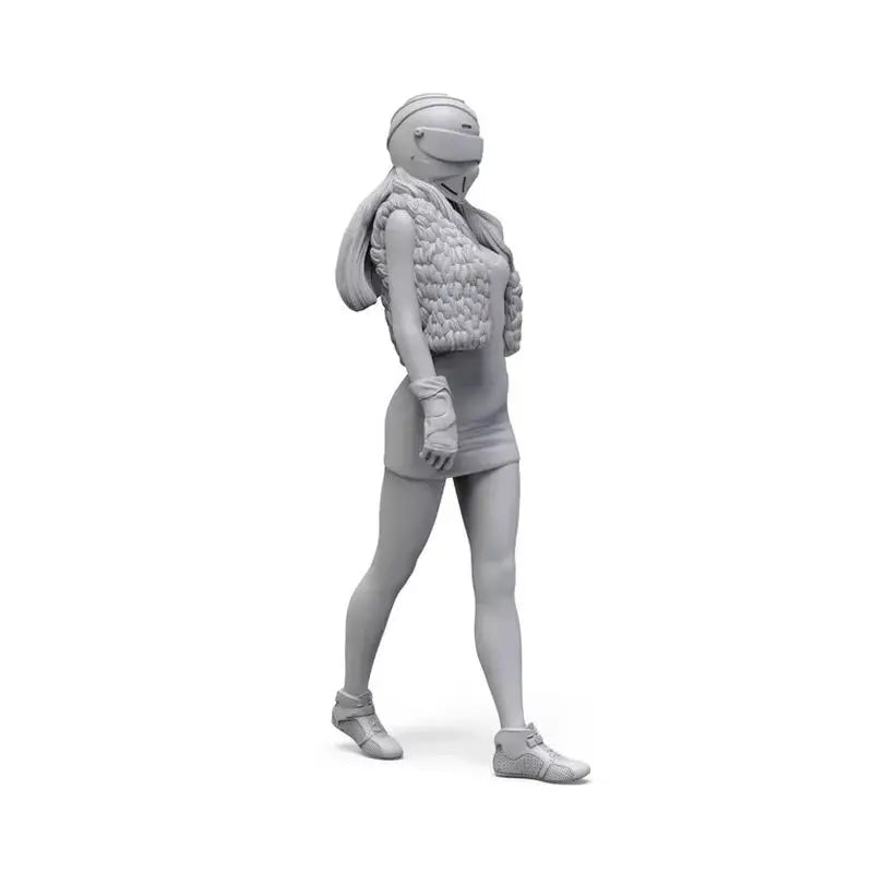 1/24 Sexy Race Queen, Resin Model Figure Kit, Unassembled and Unpainted