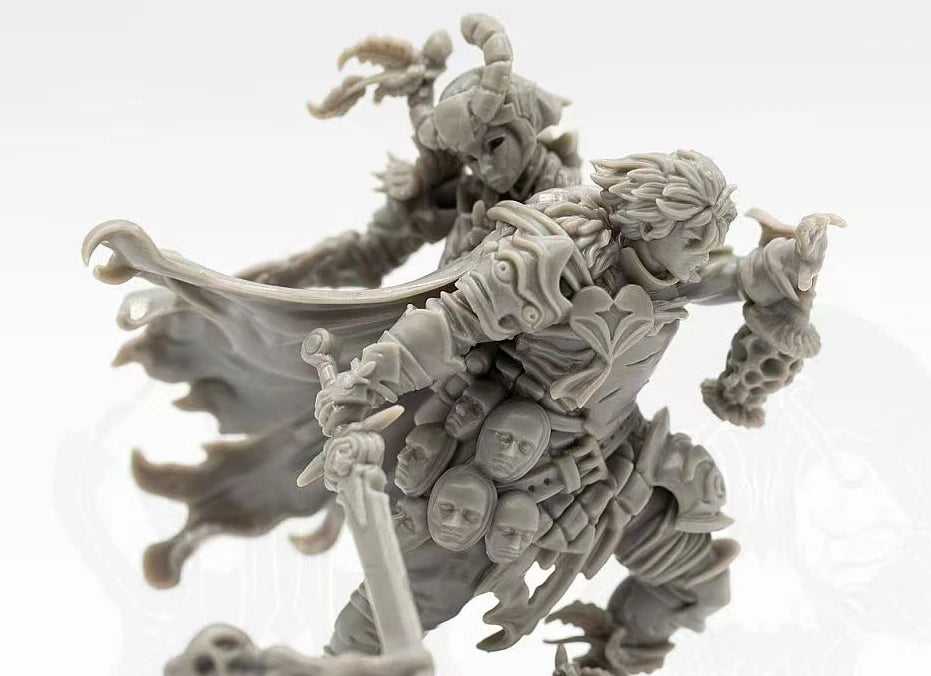 Dead Kingdom Undead Warrior, Resin Model Figure Kit, Fantasy Theme, Unassembled and Unpainted